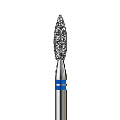 KVADRO Diamond Nail Drill Bit – Pointed Flame 0.25 mm – Blue