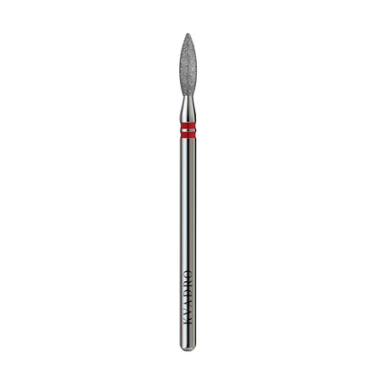 KVADRO Diamond Nail Drill Bit – Pointed Flame 0.25 mm – Red