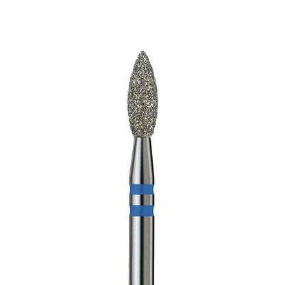 KVADRO Diamond Nail Drill Bit – Pointed Flame 0.27 mm – Blue