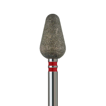 KVADRO Diamond Nail Drill Bit – Rounded Cone 0.65 mm – Red