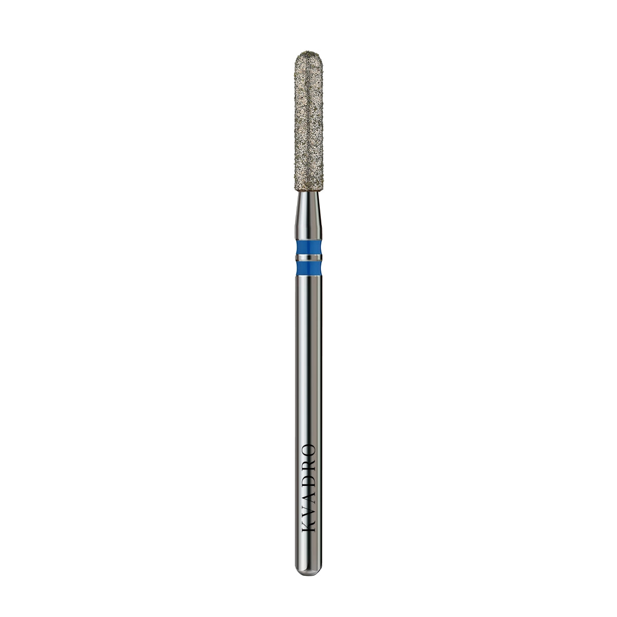  KVADRO Diamond Nail Drill Bit Rounded Cylinder 0.25 mm Blue is designed for controlled and efficient nail preparation in professional manicure and pedicure procedures. 