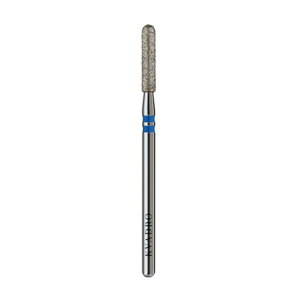  KVADRO Diamond Nail Drill Bit Rounded Cylinder 0.25 mm Blue is designed for controlled and efficient nail preparation in professional manicure and pedicure procedures. 