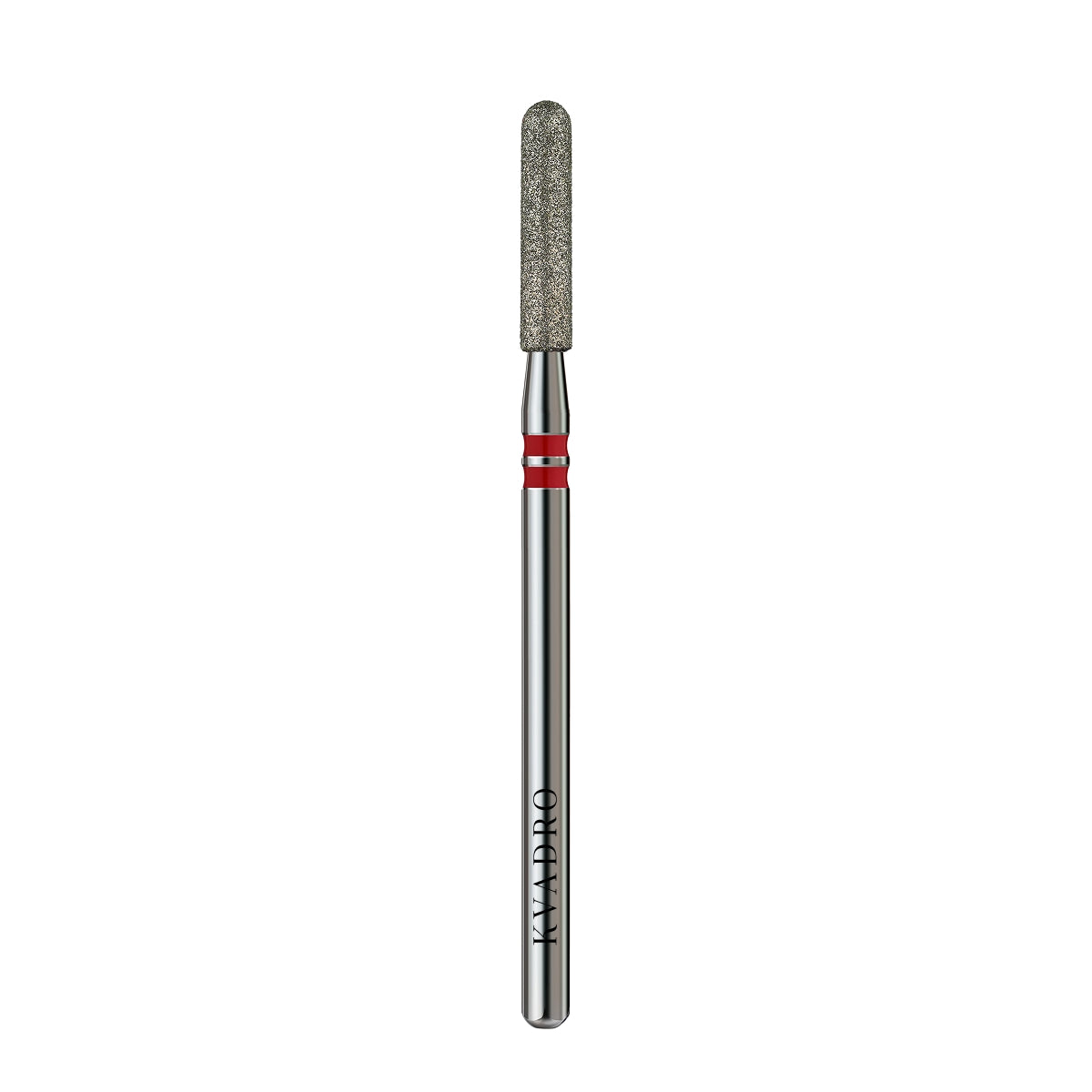  KVADRO Diamond Nail Drill Bit Rounded Cylinder 0.25 mm Red is designed for gentle and controlled nail preparation in professional manicure and pedicure procedures. 