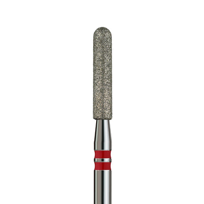 KVADRO Diamond Nail Drill Bit – Rounded Cylinder 0.25 mm – Red