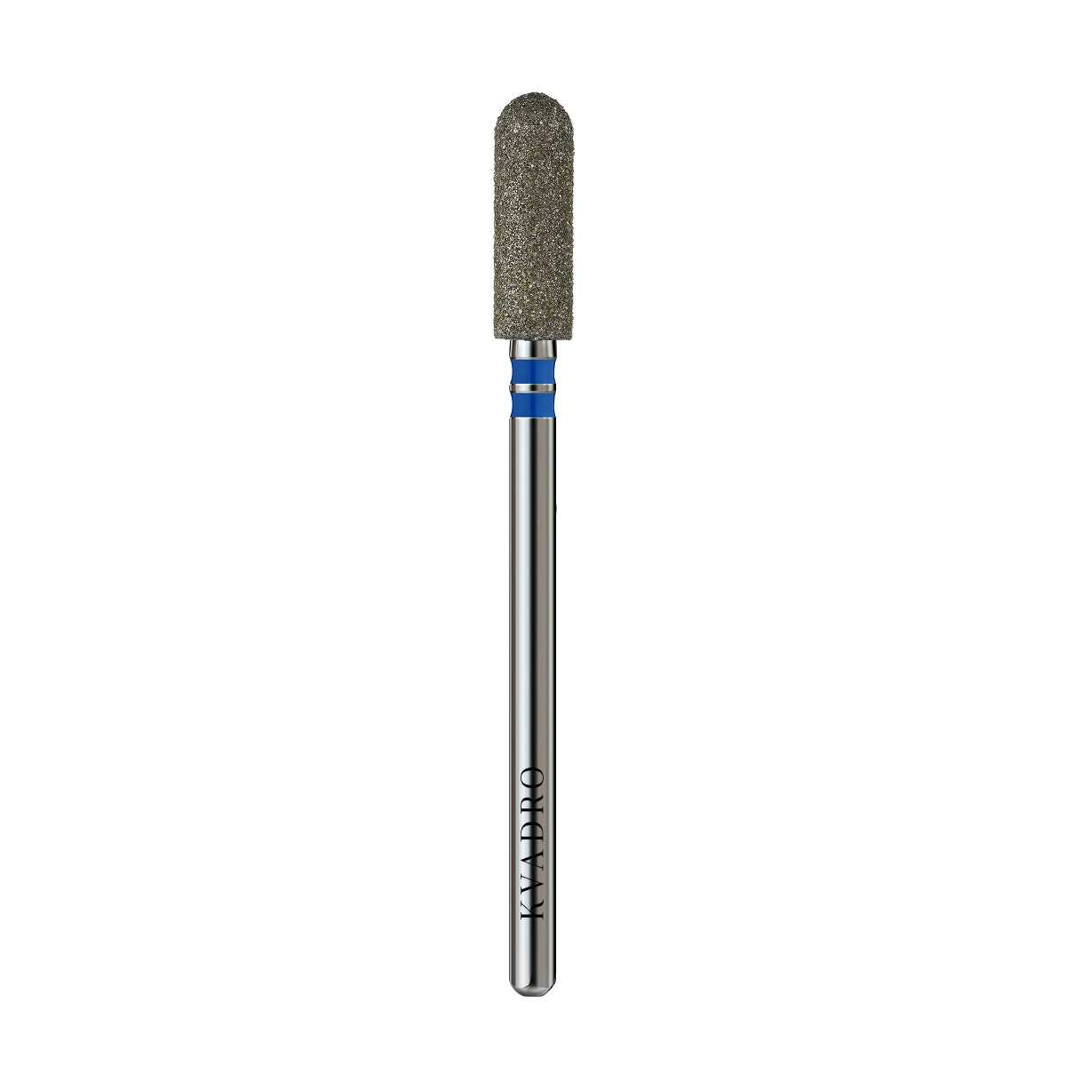 KVADRO Diamond Nail Drill Bit Rounded Cylinder 0.40 mm Blue is designed for controlled and efficient nail preparation in professional manicure and pedicure procedures.