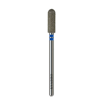 KVADRO Diamond Nail Drill Bit Rounded Cylinder 0.40 mm Blue is designed for controlled and efficient nail preparation in professional manicure and pedicure procedures.