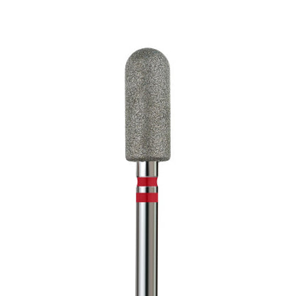 KVADRO Diamond Nail Drill Bit – Rounded Cylinder 0.50 mm – Red