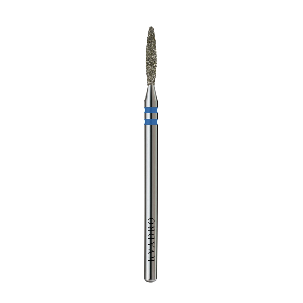 KVADRO Diamond Nail Drill Bit Safety Flame 0.18 mm Blue is designed for precise and controlled nail preparation in professional manicure and pedicure procedures.