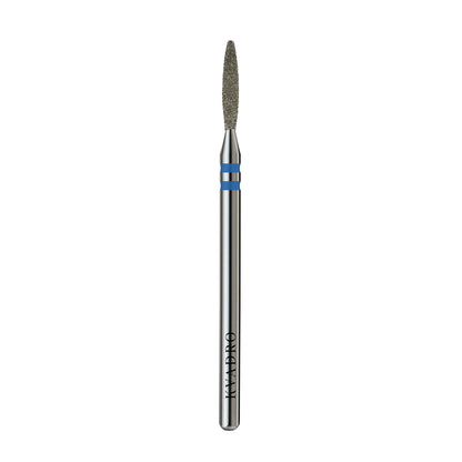 KVADRO Diamond Nail Drill Bit Safety Flame 0.18 mm Blue is designed for precise and controlled nail preparation in professional manicure and pedicure procedures.