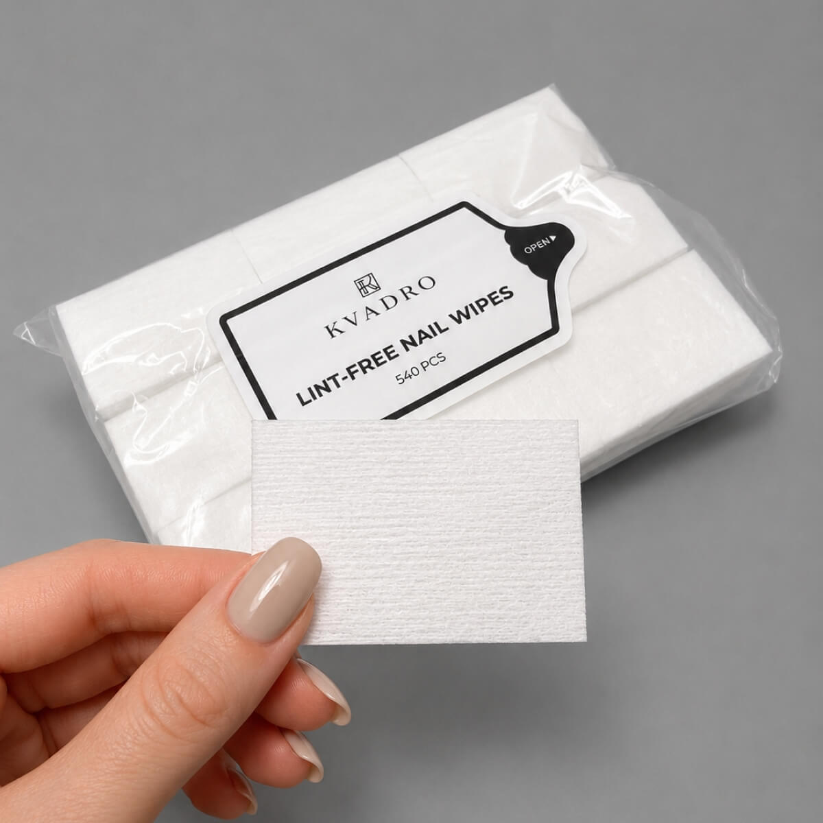 Professional non-woven lint-free nail wipes for gel manicures