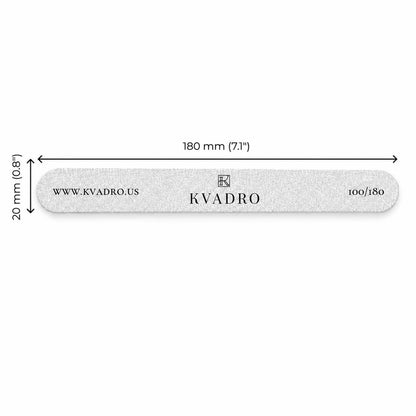 KVADRO Nail Files 100/180, double-sided abrasive surface detail