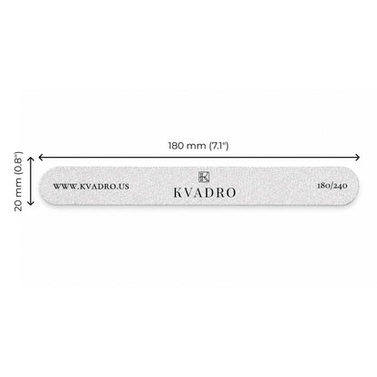 Professional manicure nail files with double-sided abrasive surface
