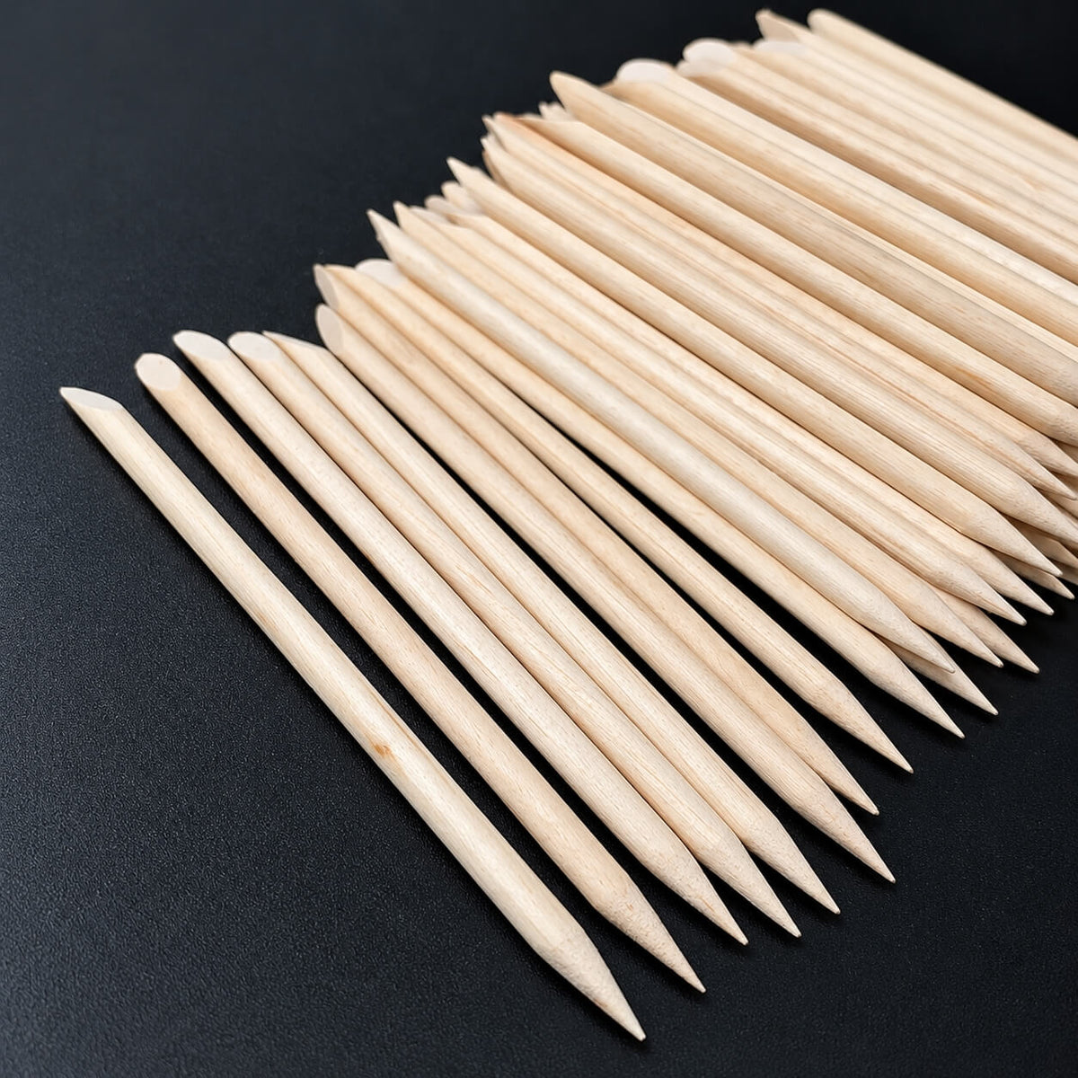 KVADRO Orange Wooden Sticks, pack of 50