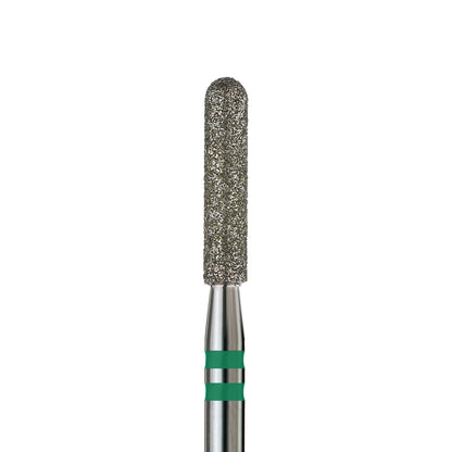 KVADRO Diamond Nail Drill Bit Rounded Cylinder 0.25 mm Green