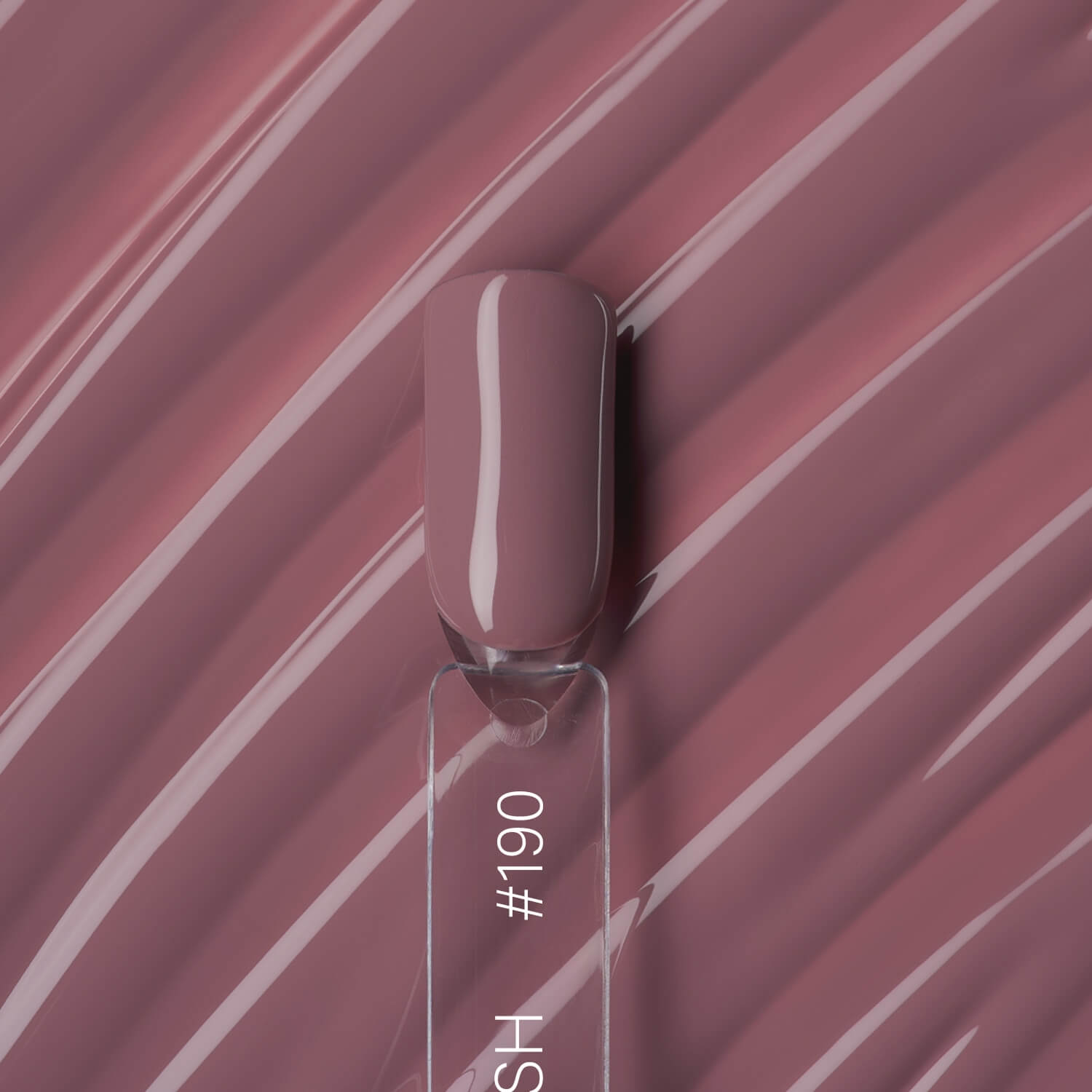 10ml — LiNTO Gel Polish #190 — open bottle with brush, pastel violet gel polish