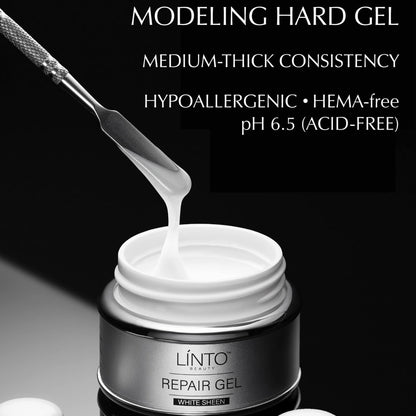 LiNTO nail hard gel White Sheen