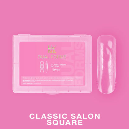 Luna Dual Nail Forms Classic Square 120 pcs