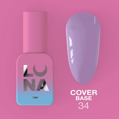 Luna #34 Cover Base for gel manicure 13ml