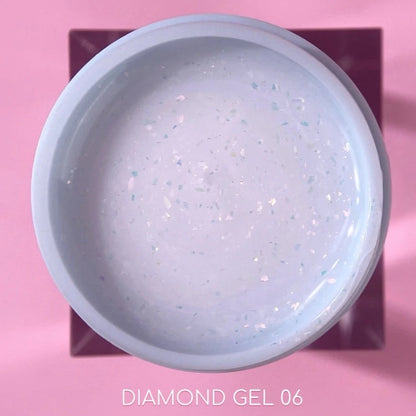LUNA #6 diamond gel nail color 15ml