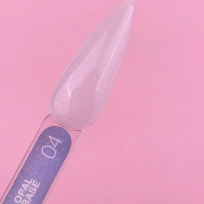 Luna Opal Base #4 iridescent gel base coat 13ml professional UV LED nail base