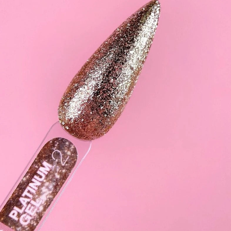 Luna Platinum Gel #2 5ml metallic shimmer gel