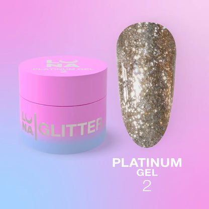 Luna Platinum Gel #2 5ml metallic shimmer gel