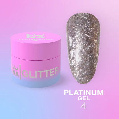 Luna Platinum Gel #4 5ml metallic shimmer gel
