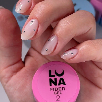 Glass fiber-reinforced nail repair using LUNAmoon Fiber Gel