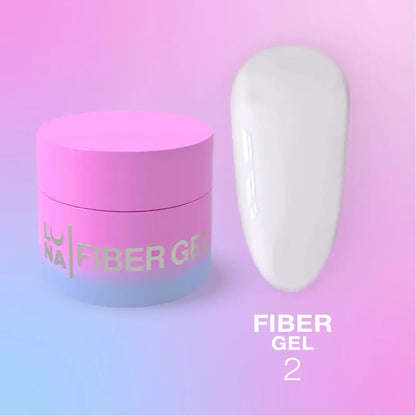 LUNAmoon Repair Fiber Gel #2 White bottle, 5ml