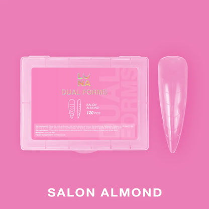 Luna dual nail forms almond shape 120 pcs