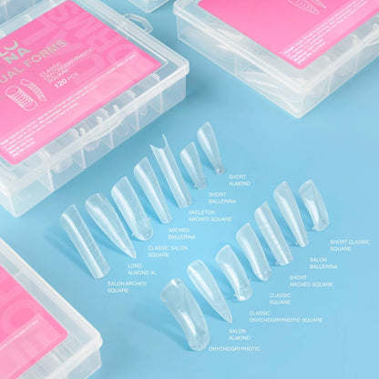 Luna dual nail forms ballerina shape 120 pcs