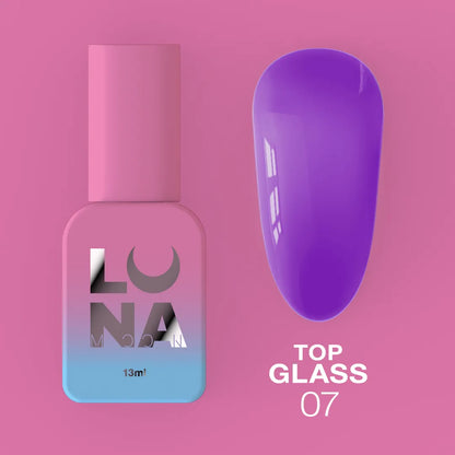 LUNAmoon Top Glass #7 gel top coat bottle, 13ml