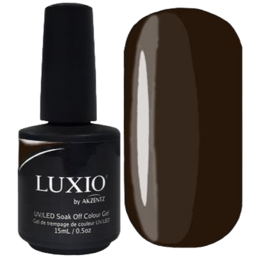 15ml — Luxio Aficionado Gel Polish — bottle paired with a Luxio top coat
