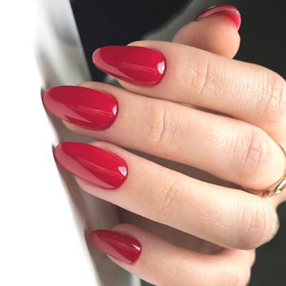 15ml — Luxio Classy Gel Polish — open bottle with brush, red gel