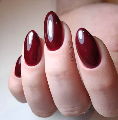 9ml — Luxio Diva Gel Polish — closed bottle, very dark plum
