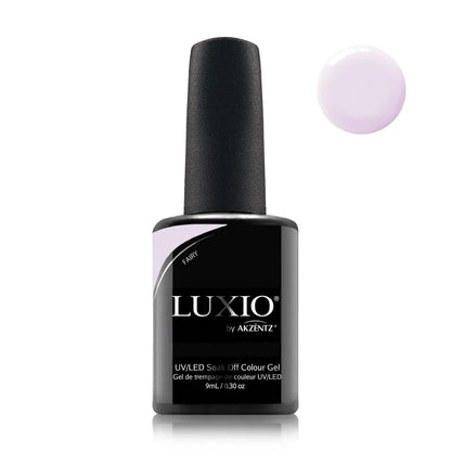 9ml — Luxio Fairy Gel Polish — closed bottle, ultra light cool pink