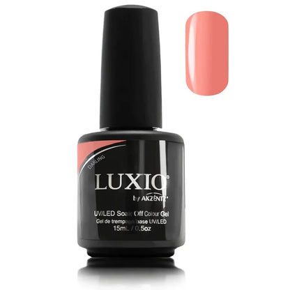 Luxio Darling Gel Polish, 15ml, perfect bright coral closed bottle