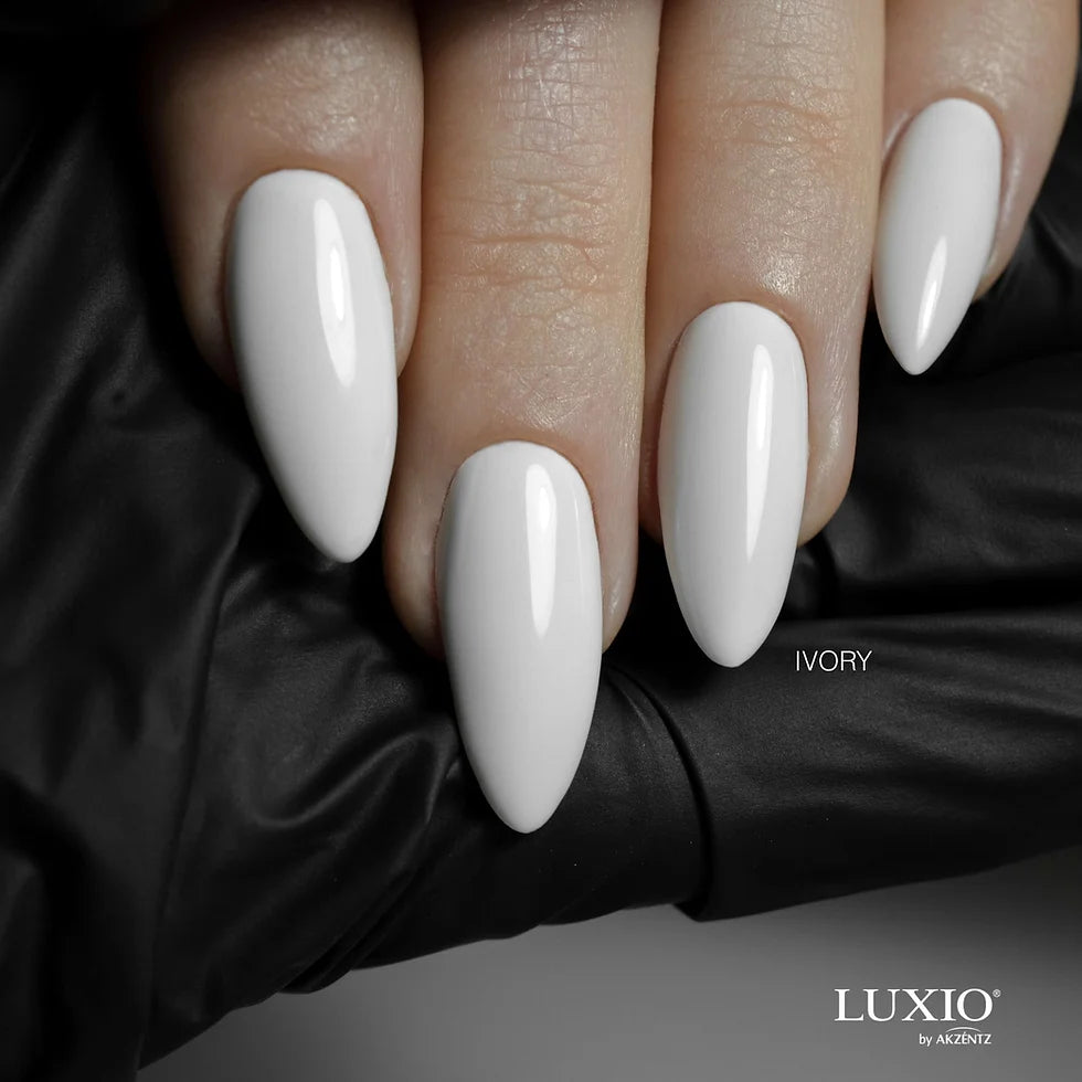Luxio Ivory Gel Polish — closed bottle, classic warm white