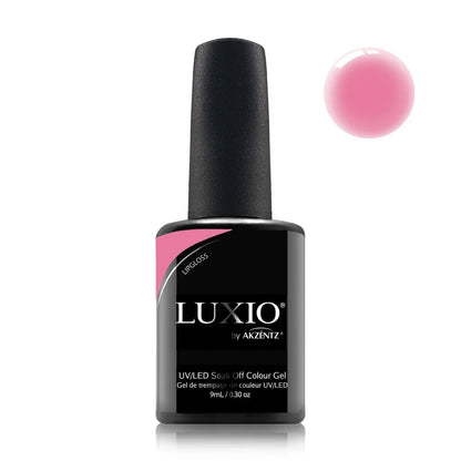 9ml — Luxio Lipgloss Gel Polish — single nail close-up, glossy jelly finish
