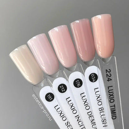 15ml — Luxio Sentiment Gel Polish — bottle paired with a Luxio top coat