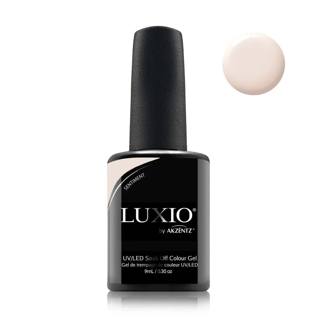 9ml — Luxio Sentiment Gel Polish — single nail close-up, glossy finish