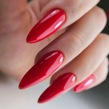 Luxio Vintage Gel Polish — closed bottle, cherry red