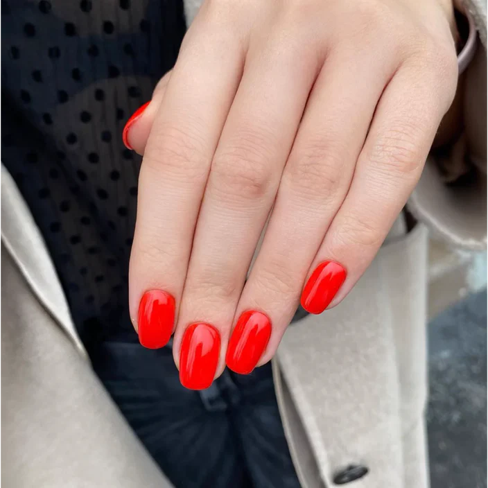 Luxio Virtue Gel Polish — single nail close-up, glossy finish