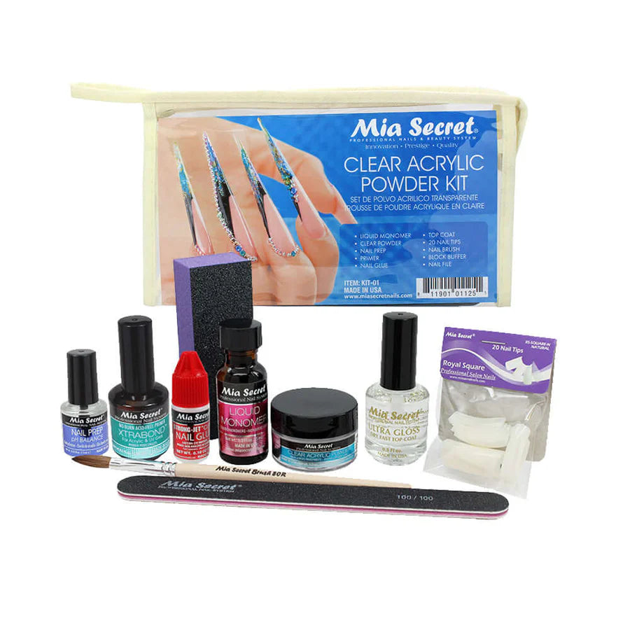 Mia Secret - Clear Acrylic Powder Kit