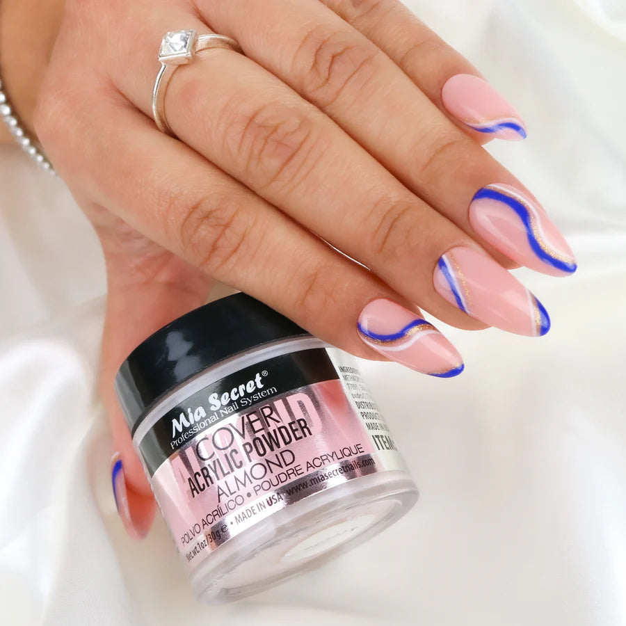 Mia Secret - Cover Almond Acrylic Powder, 2oz and 4oz