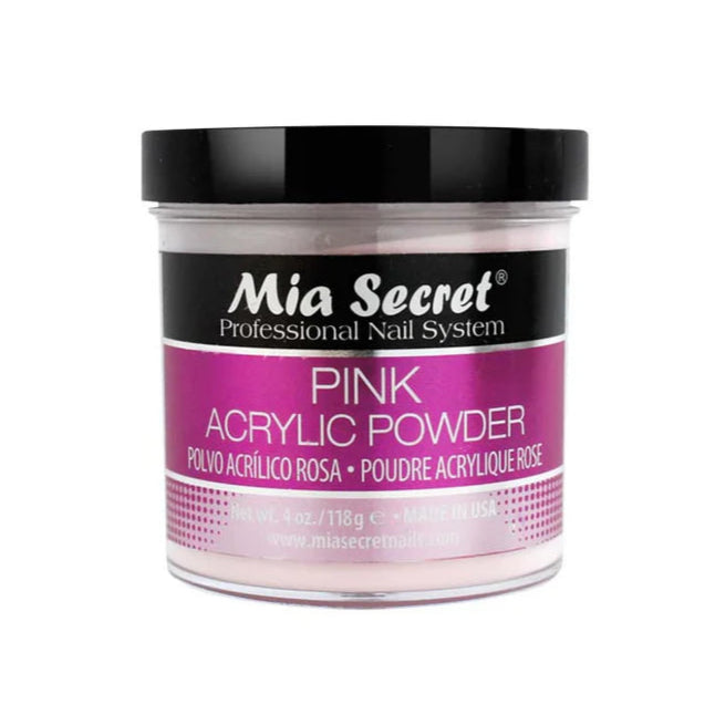 Mia Secret - Pink Acrylic Powder, 2oz and 4oz
