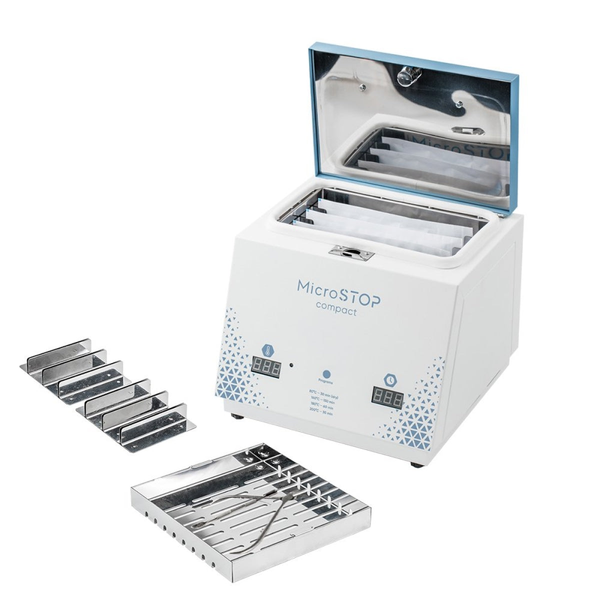 MicroStop Compact Sterilizer on Salon Counter