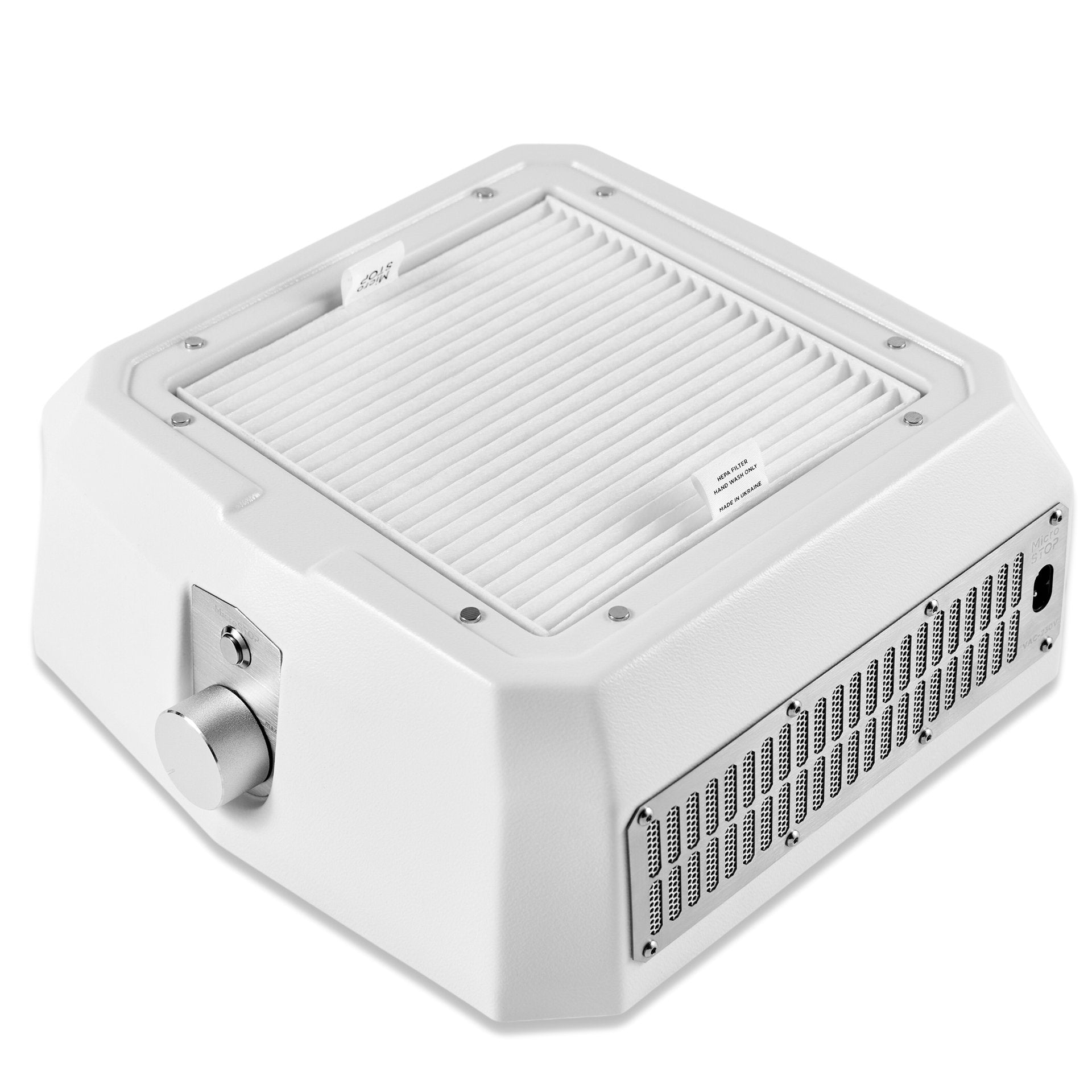 MicroStop Base Pro Dust Collector, on/off power control button