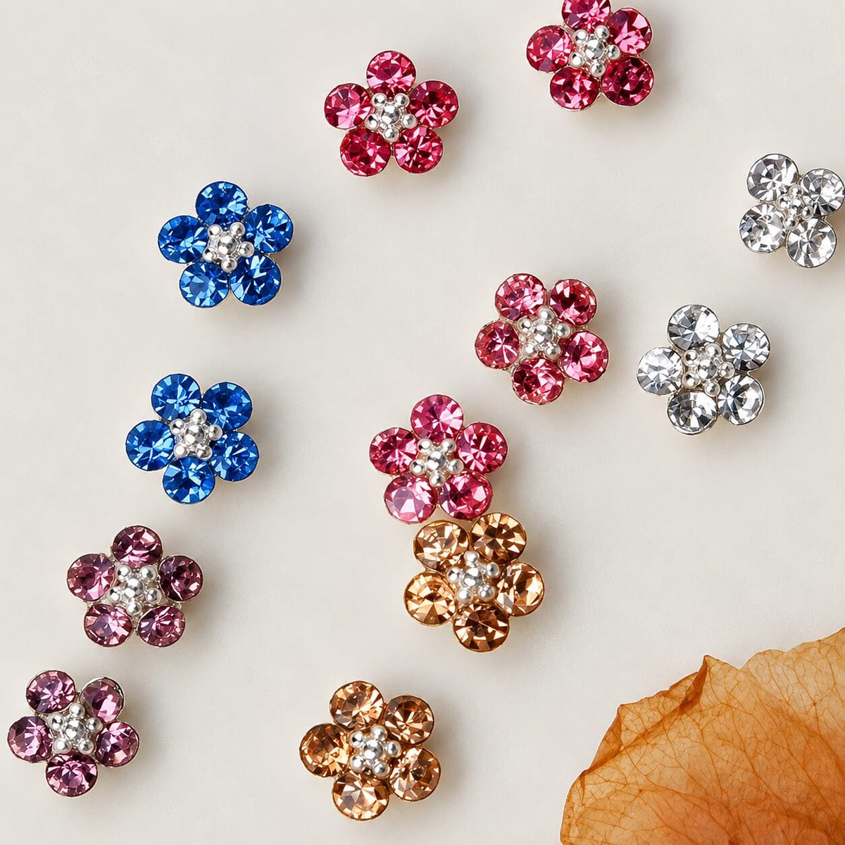 Mini Flower Nail Art Accessories