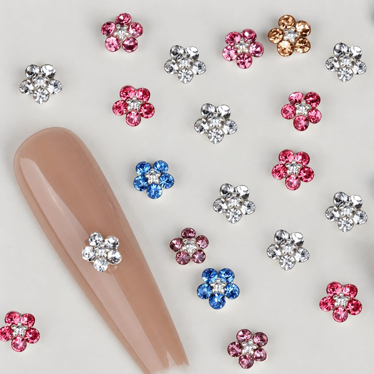 Mini Flower Nail Charms
